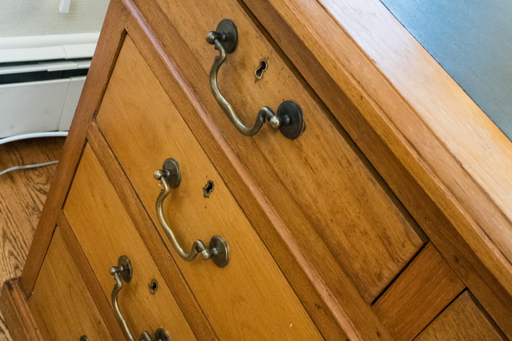 Antique British Colonial Partner's Desk