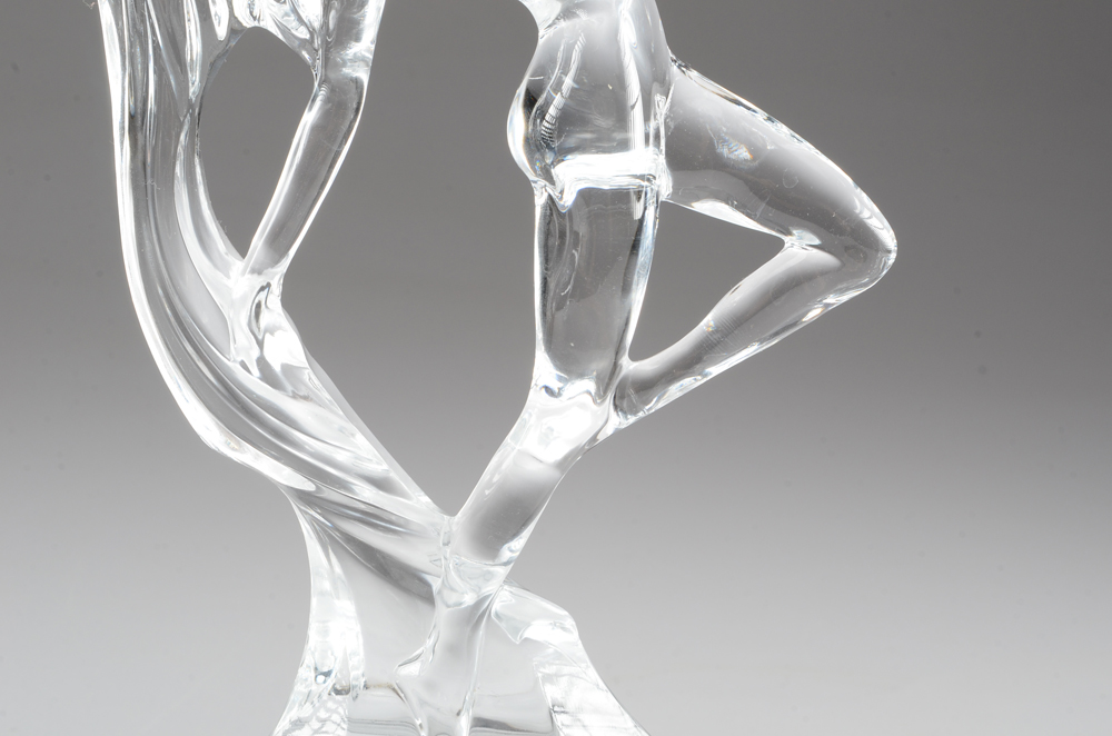 Pair of Art Deco Glass Figurines