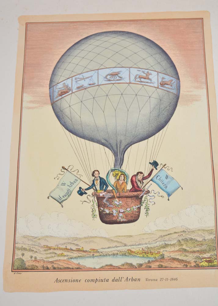 V. Cioni Hand Colored Lithographs