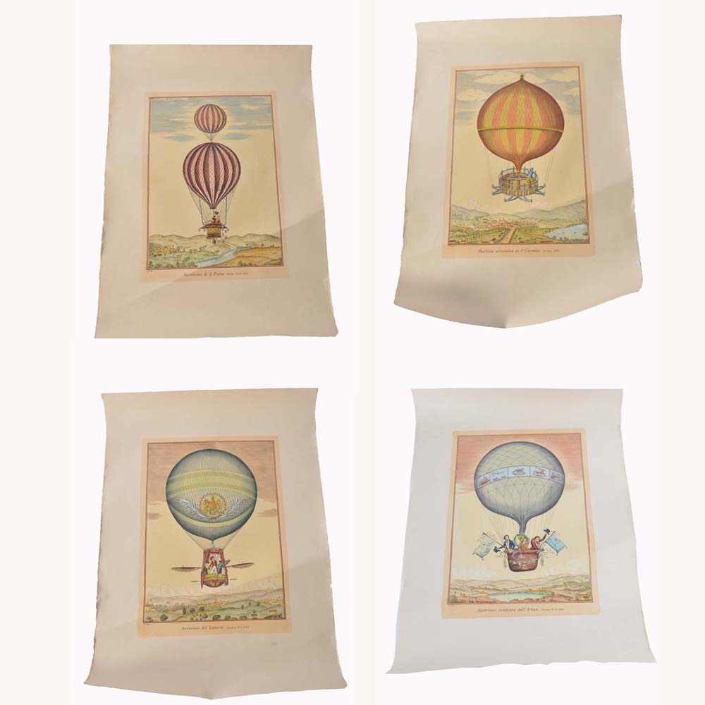 V. Cioni Hand Colored Lithographs