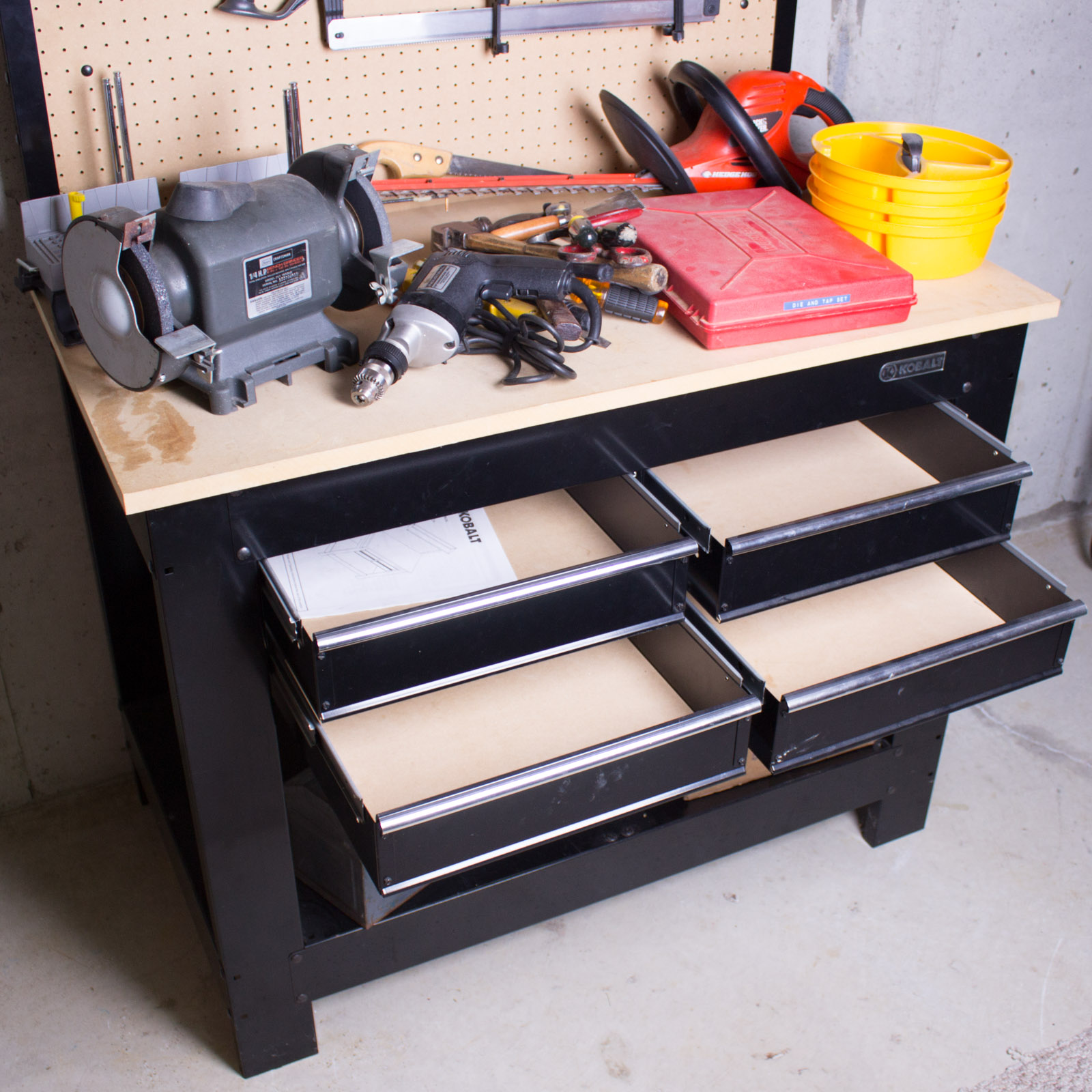 Kobalt Work Bench With Tools