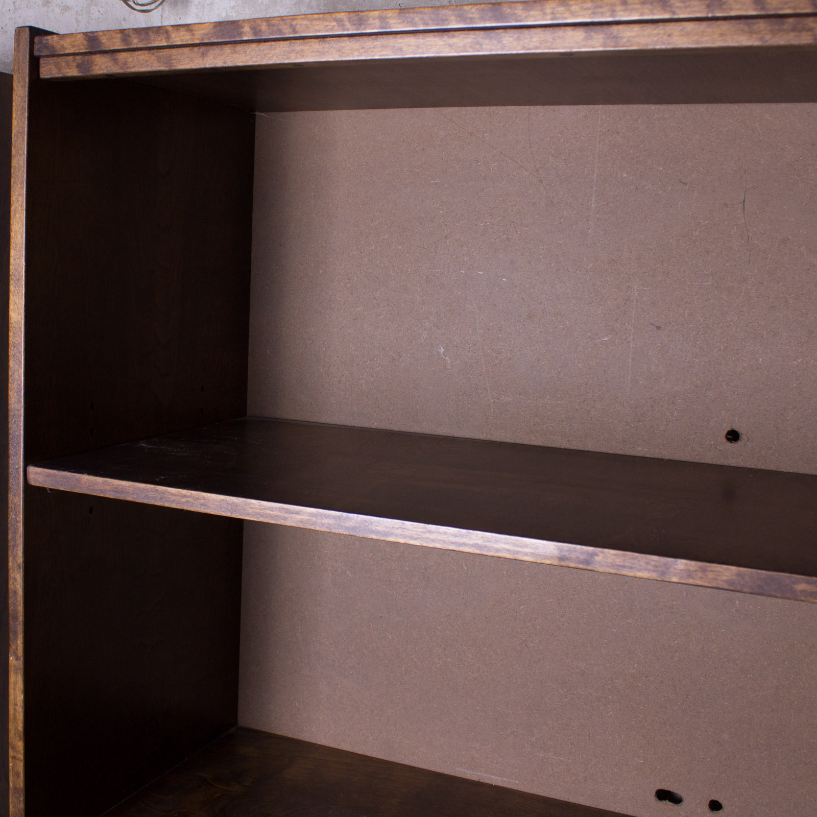 Birch Bookcase With Hutch