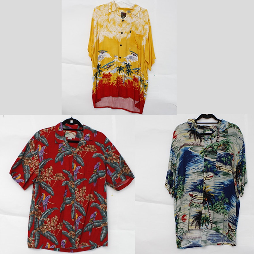 Three Vintage Hawaiian Shirts