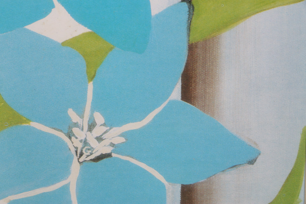 Signed Hakimipour Ritter Floral Print