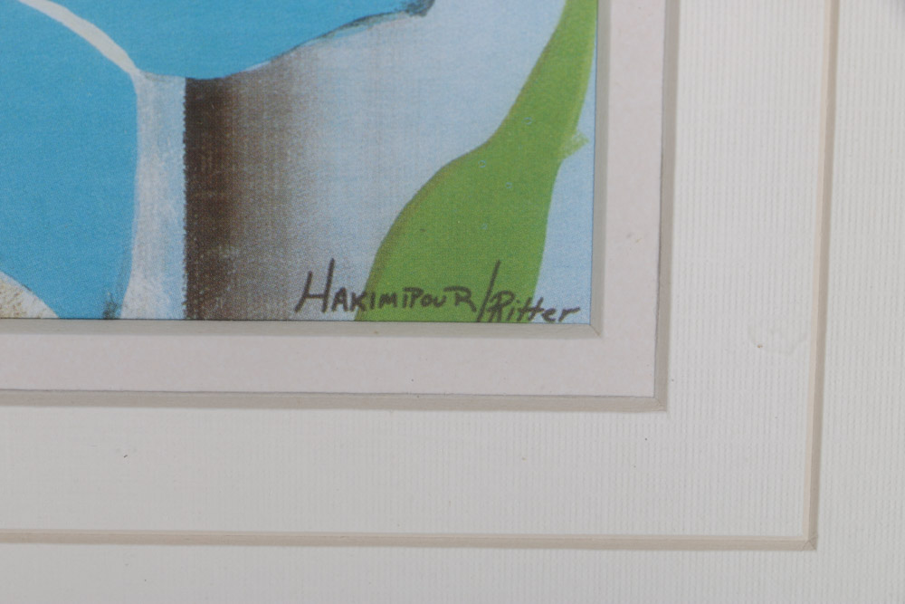 Signed Hakimipour Ritter Floral Print