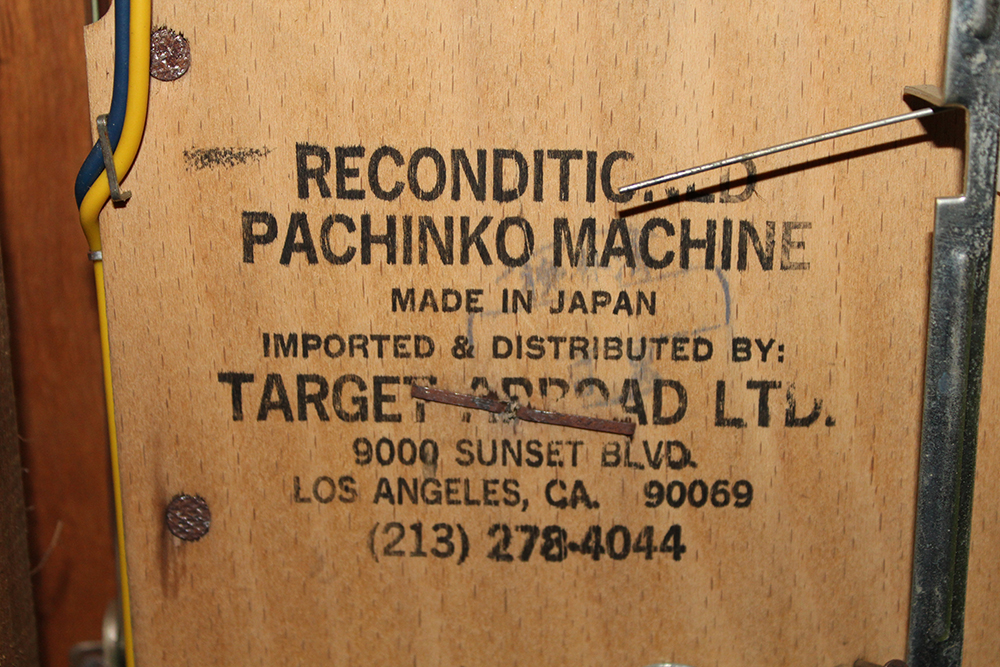 Circa 1960s Kyoraku Sun 406 Pachinko Machine