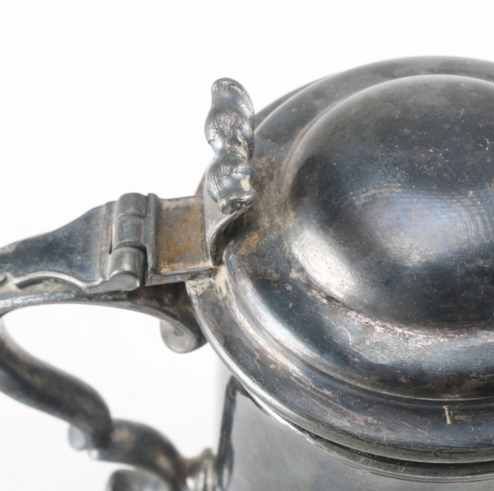 Antique Pewter Trophy Mug with Carrying Bag