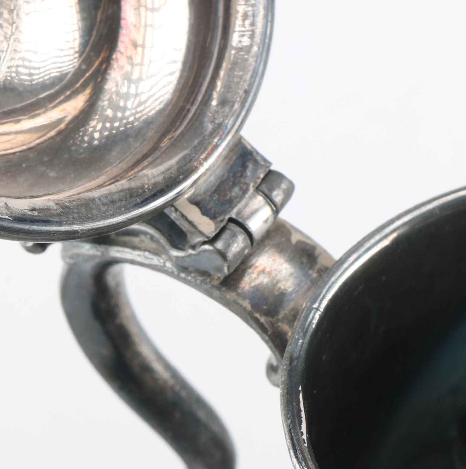 Antique Pewter Trophy Mug with Carrying Bag