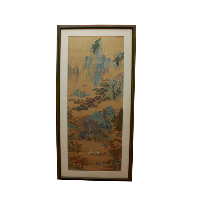 Print After "The Emperor Guang Wu Fording a River" by Qiu Ying