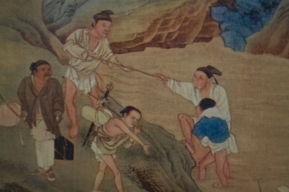 Print After "The Emperor Guang Wu Fording a River" by Qiu Ying