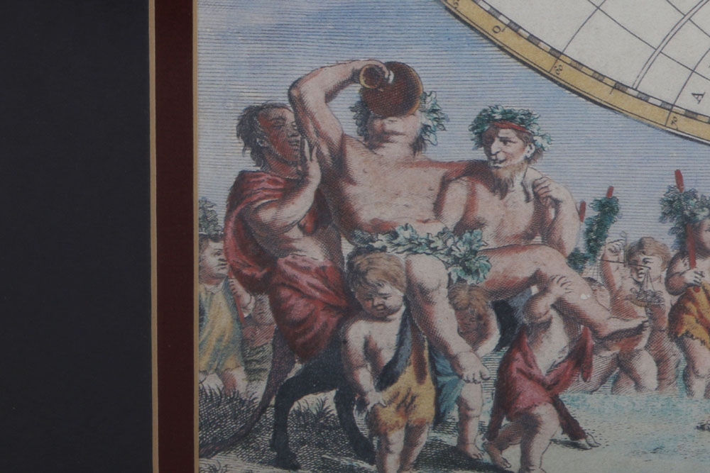 Framed Decorative World Map