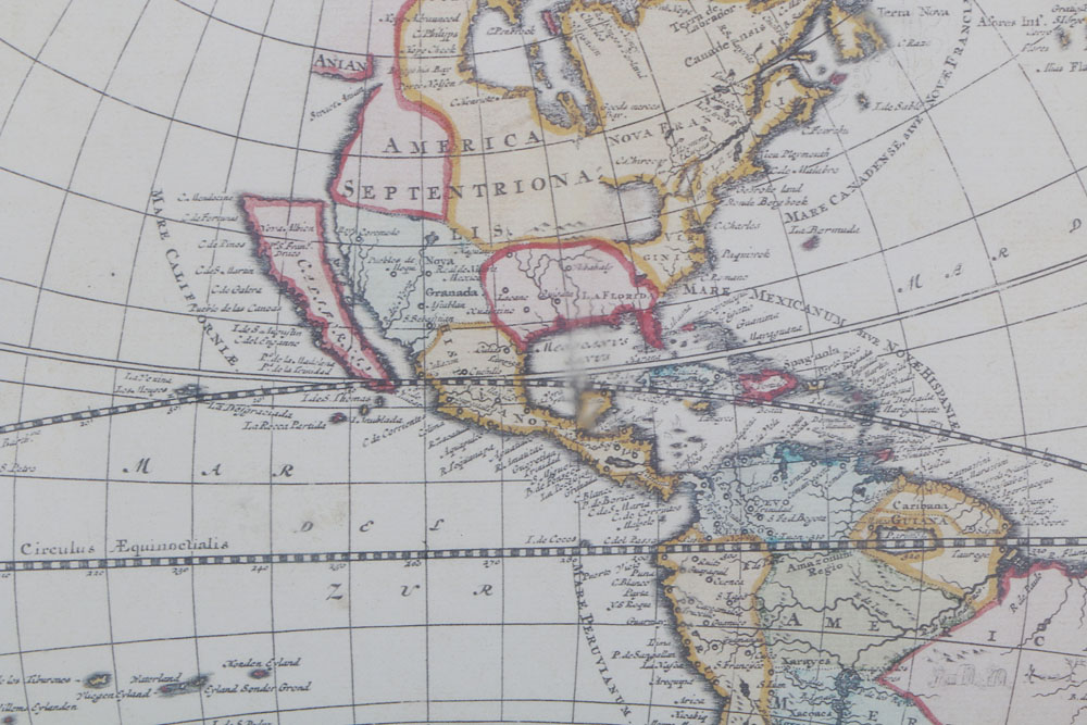 Framed Decorative World Map