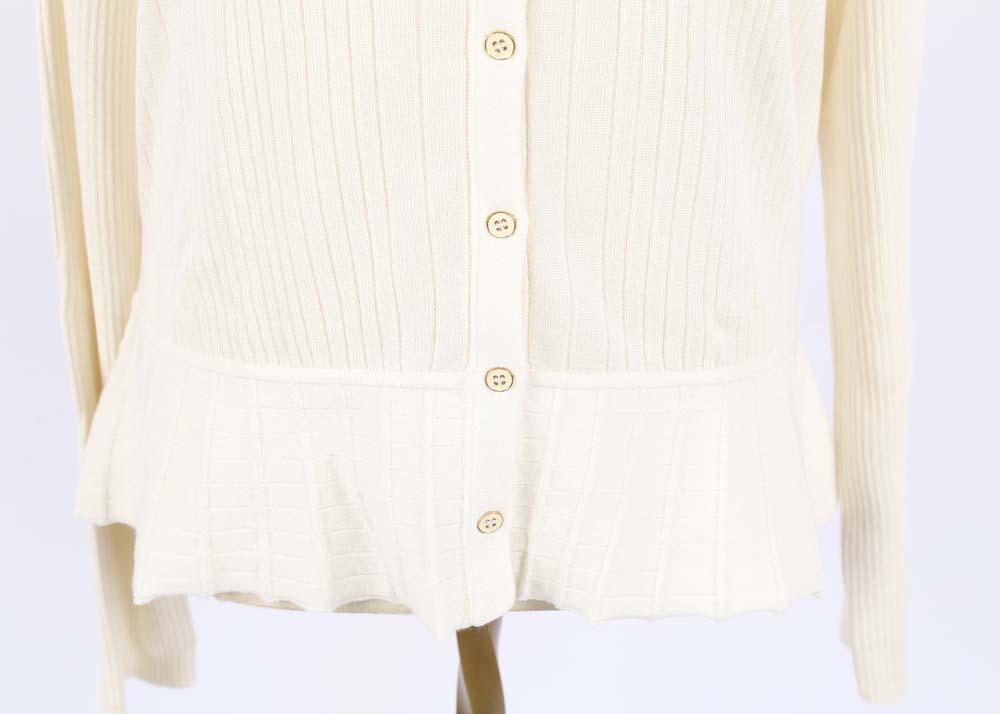Tory Burch Peplum Cardigan