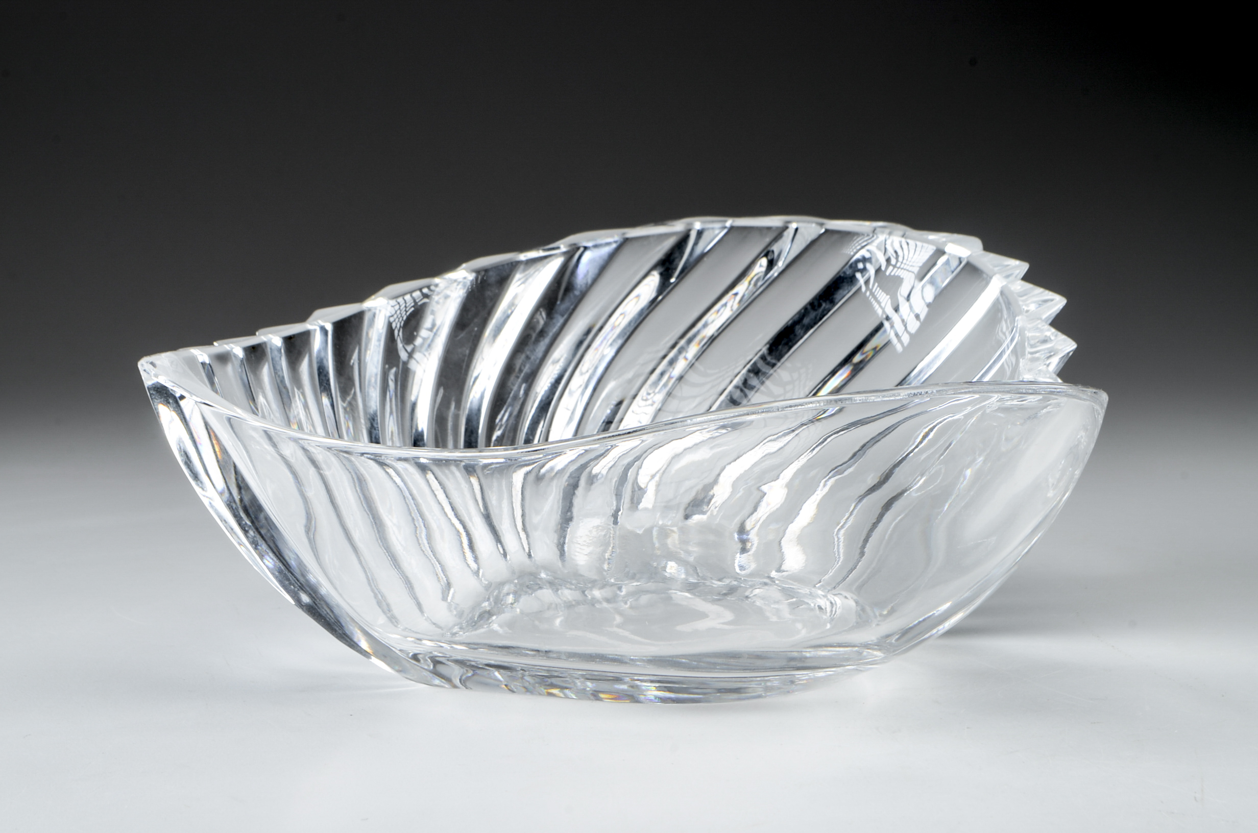 Pair of Glass Bowls with a Carnival Glass Style Bowl