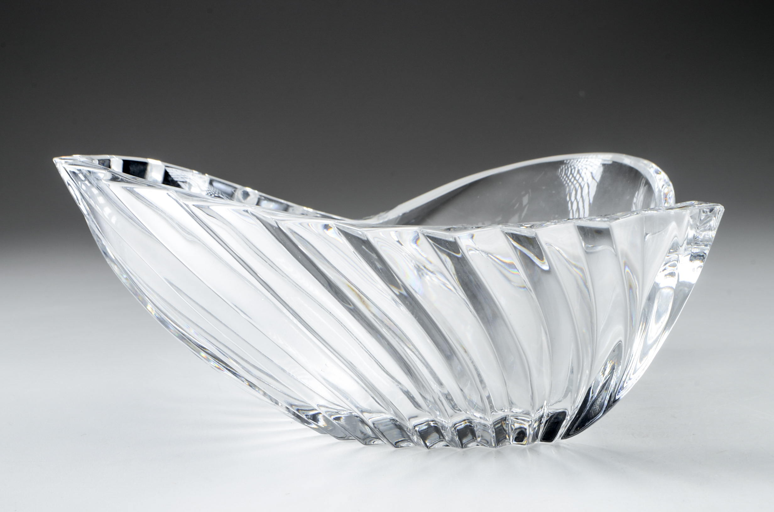 Pair of Glass Bowls with a Carnival Glass Style Bowl