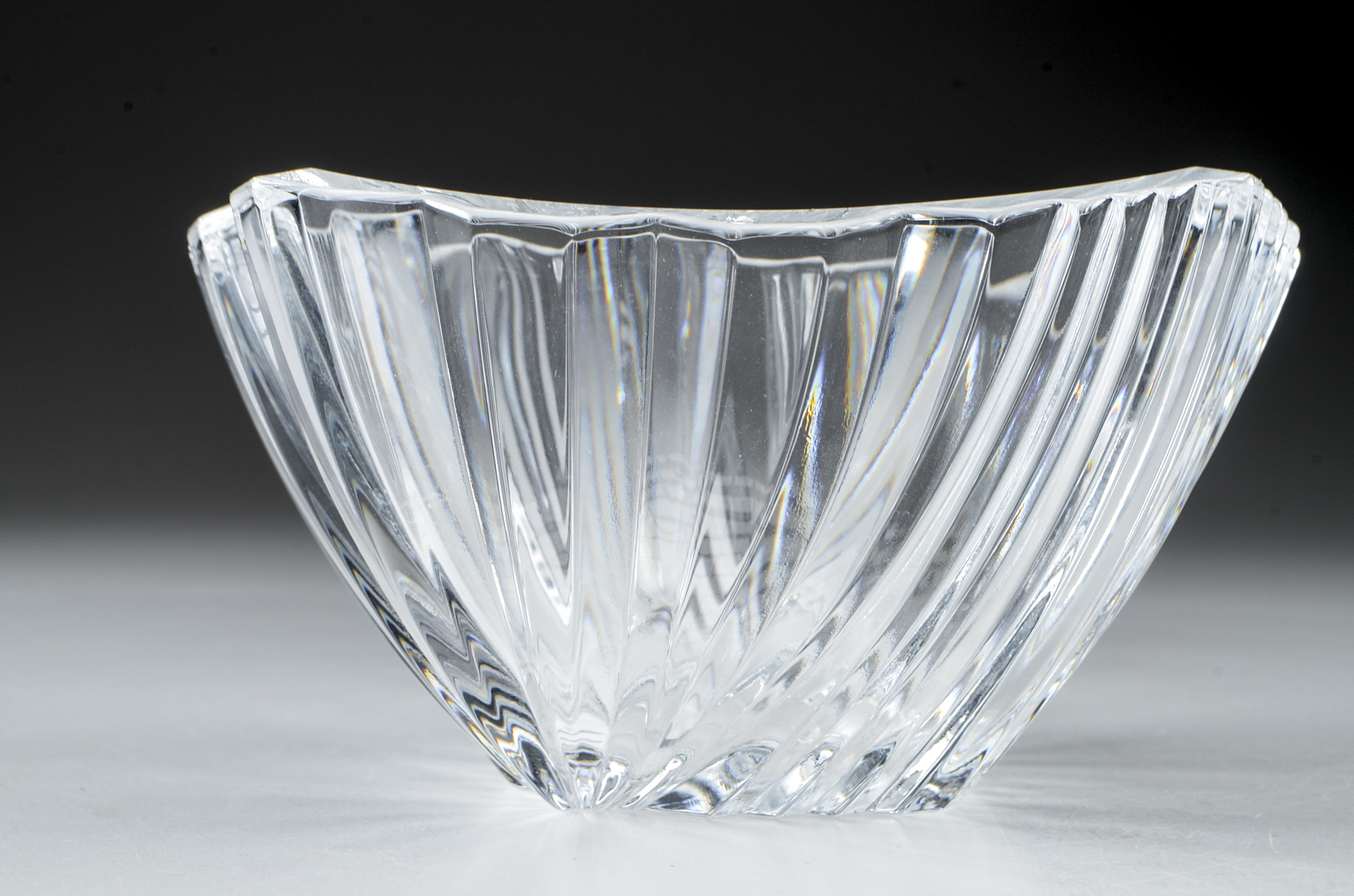 Pair of Glass Bowls with a Carnival Glass Style Bowl