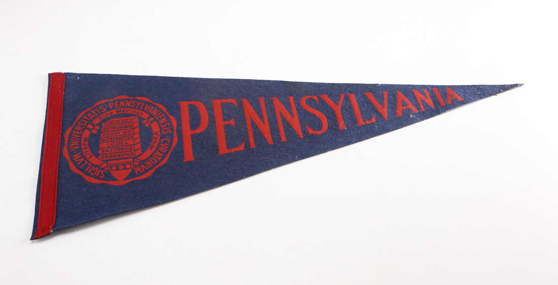 Collection of Vintage Ivy League Pennants