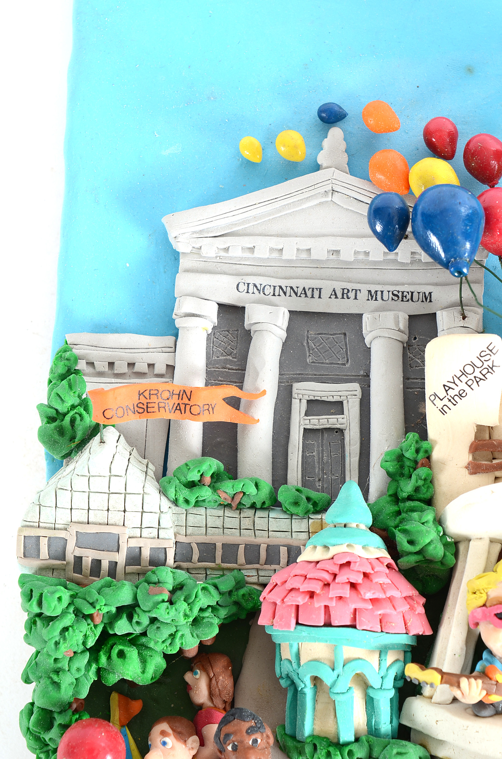 1987 "A Day in Eden" Cincinnati Promotional Poster and Clay Model Sculpture