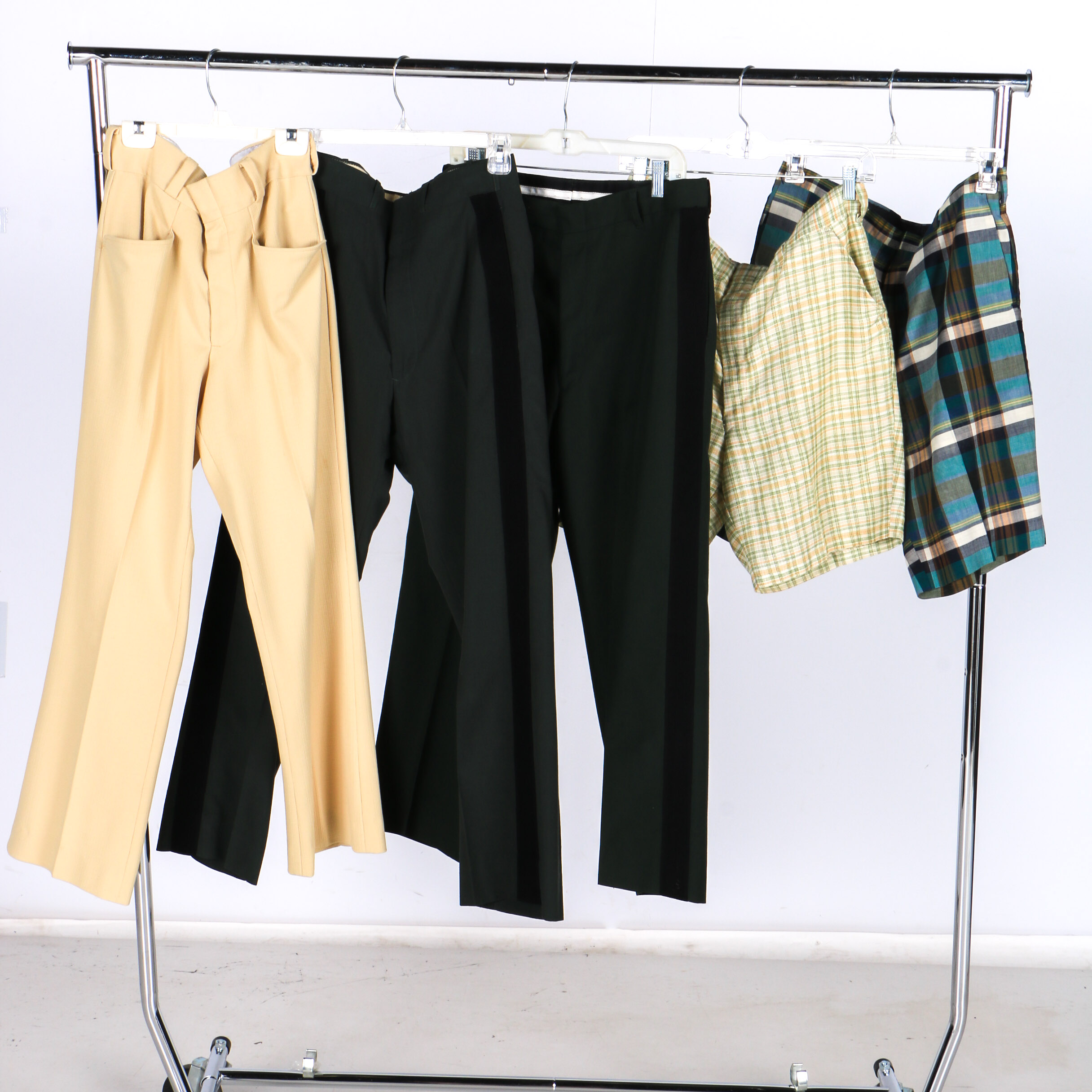 Five Pairs of Men's Vintage Trousers and Shorts