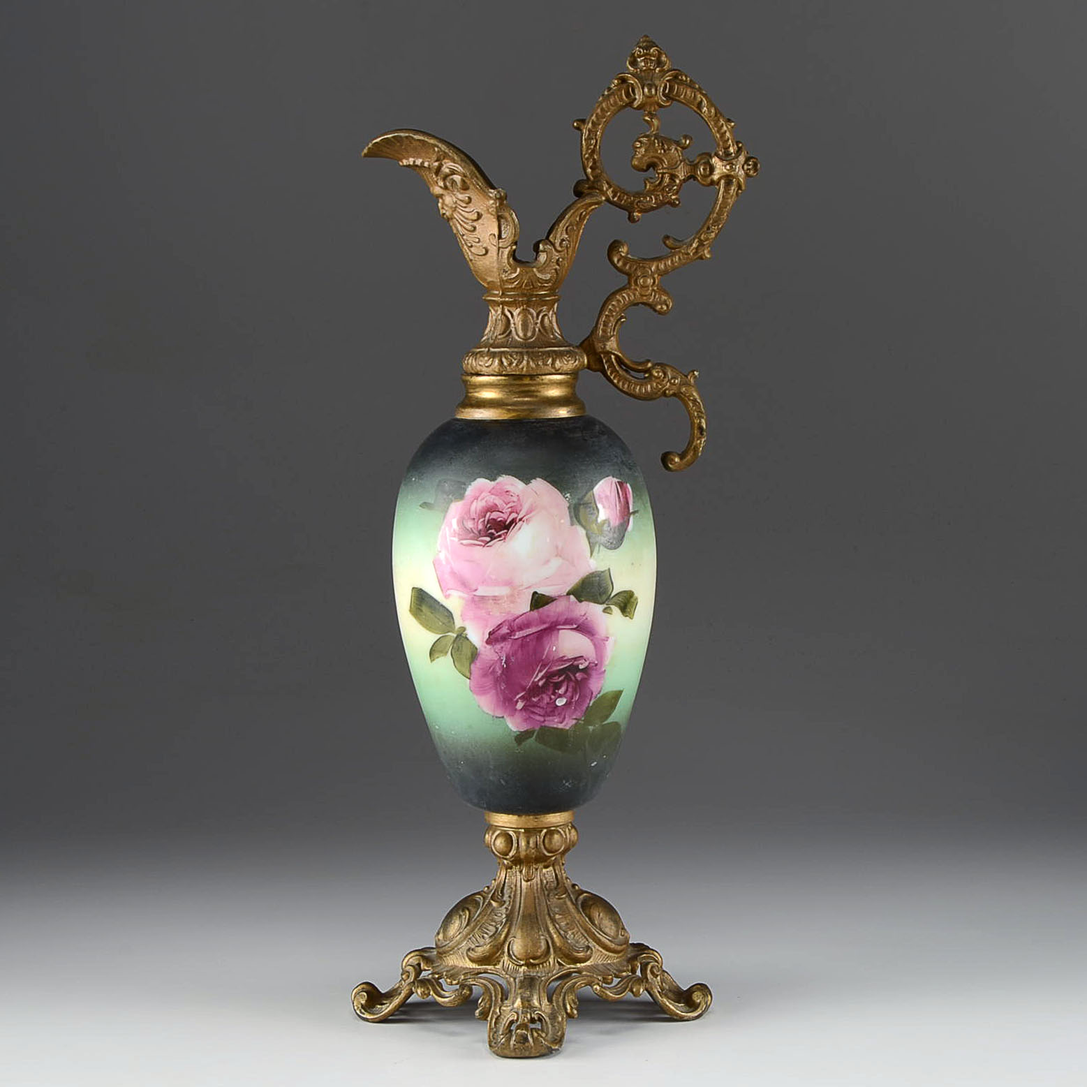 Hand-Painted Victorian Ewer
