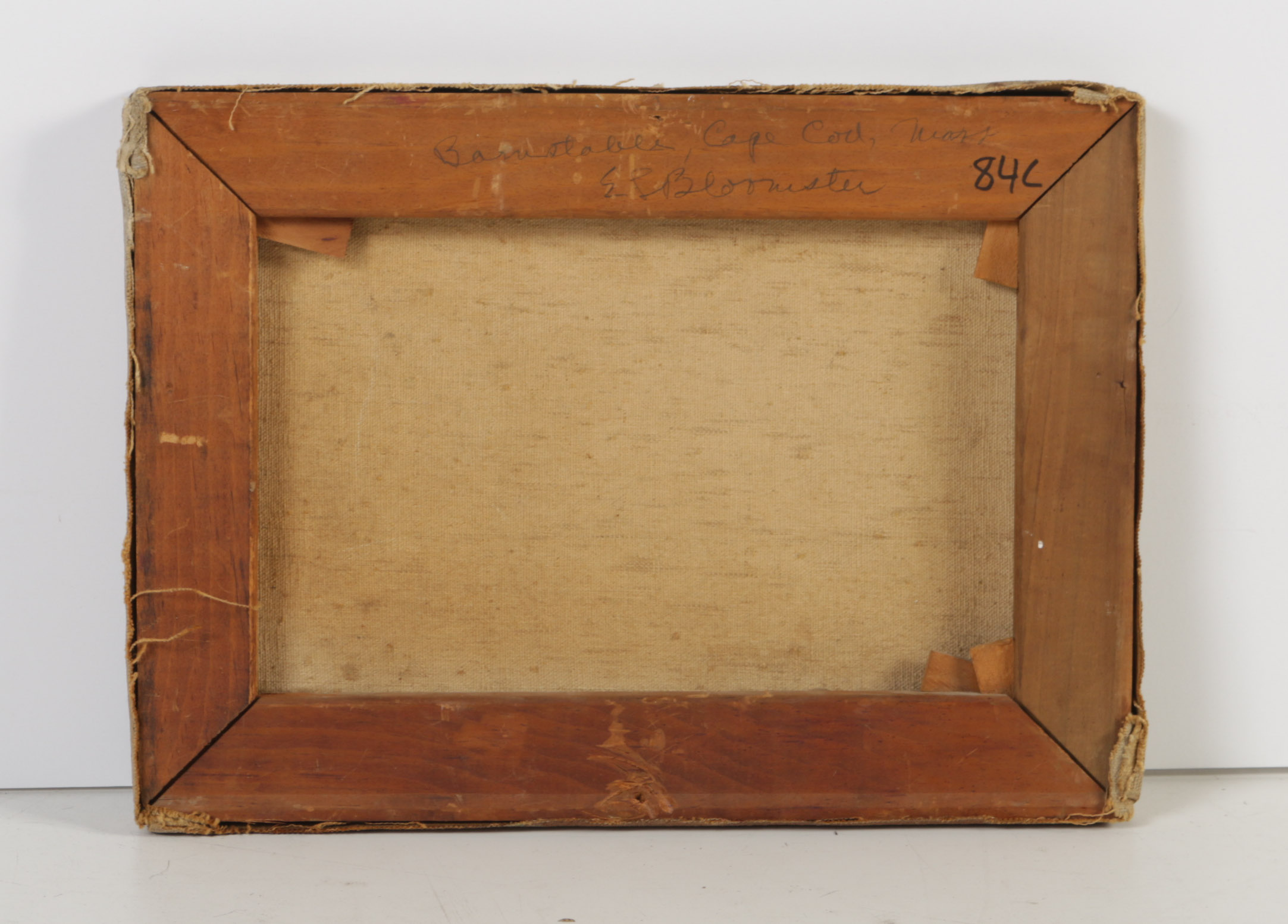 Edgar Leslie Bloomster Original Oil Painting of Maritime Scene