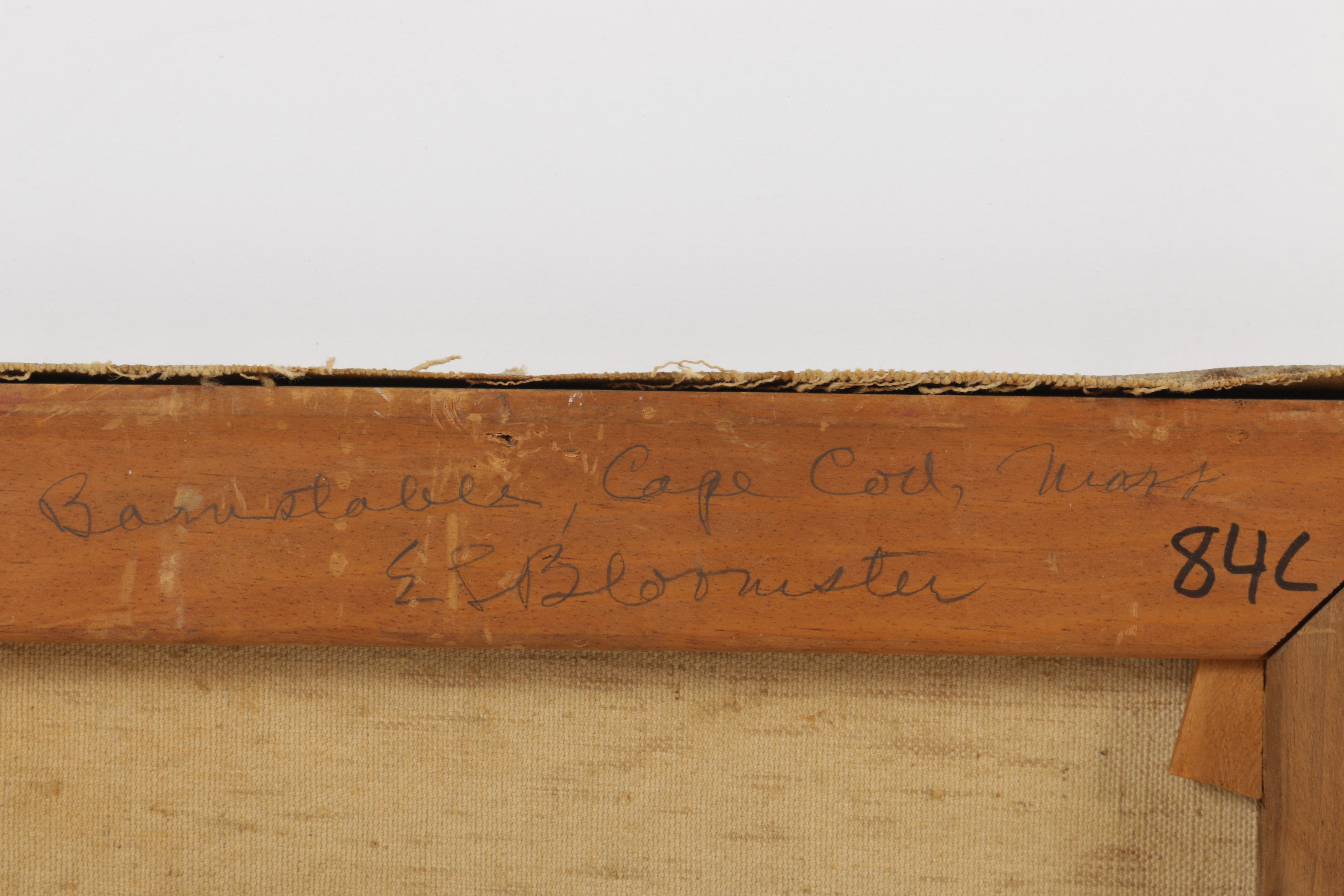 Edgar Leslie Bloomster Original Oil Painting of Maritime Scene