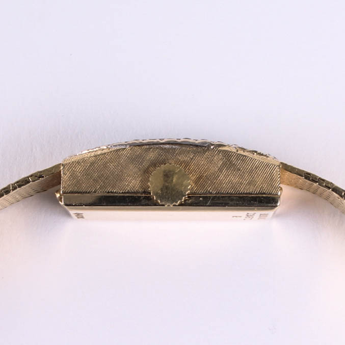 Vintage Women's 14K Diamond Bulova Dior Watch