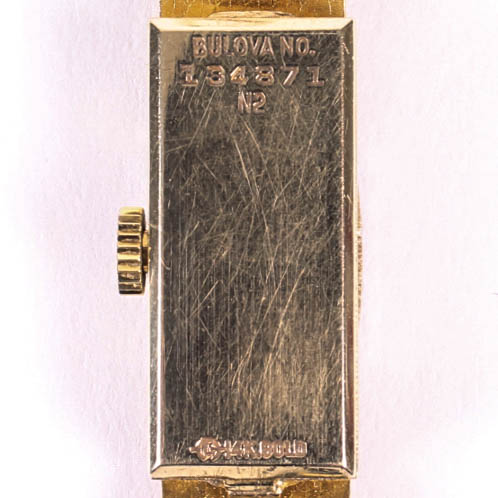 Vintage Women's 14K Diamond Bulova Dior Watch