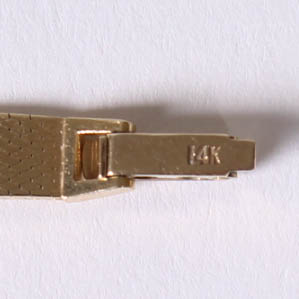 Vintage Women's 14K Diamond Bulova Dior Watch