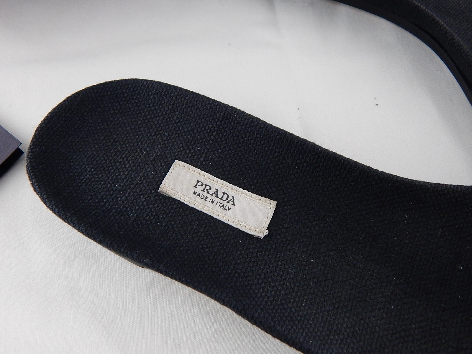 Prada Black Slides