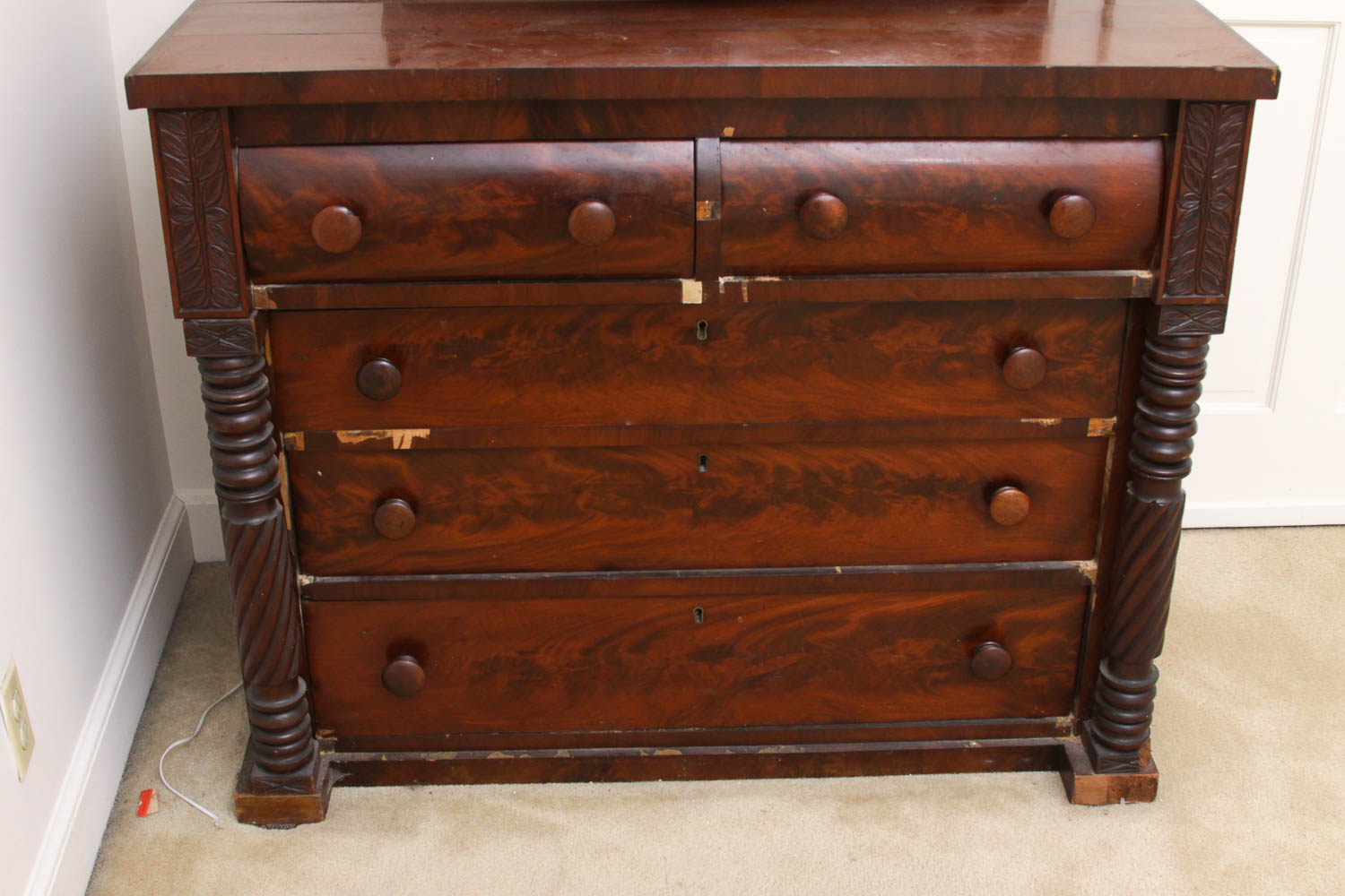 Antique Dresser with Vanity Mirror