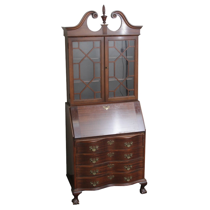 Maddox Colonial Reproduction Vintage Secretary Desk