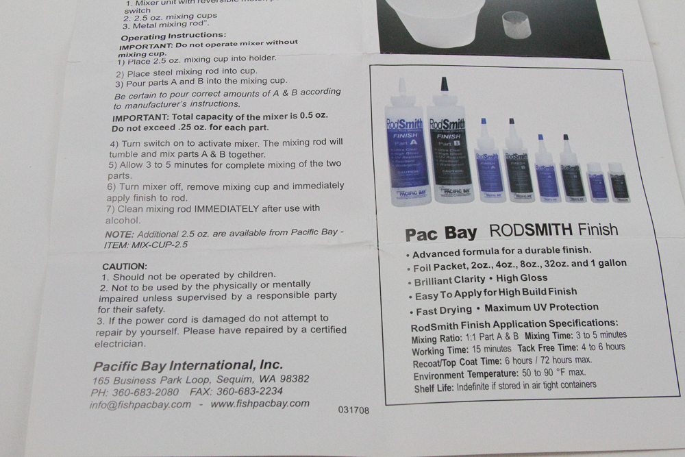 Pacific Bay 220V Epoxy Finish Mixer