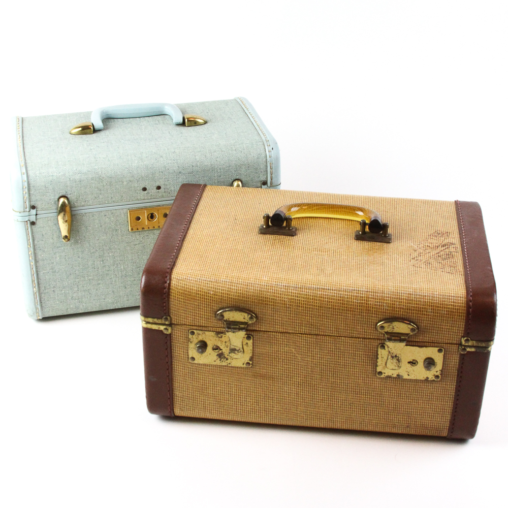 Pair of Vintage Train Cases