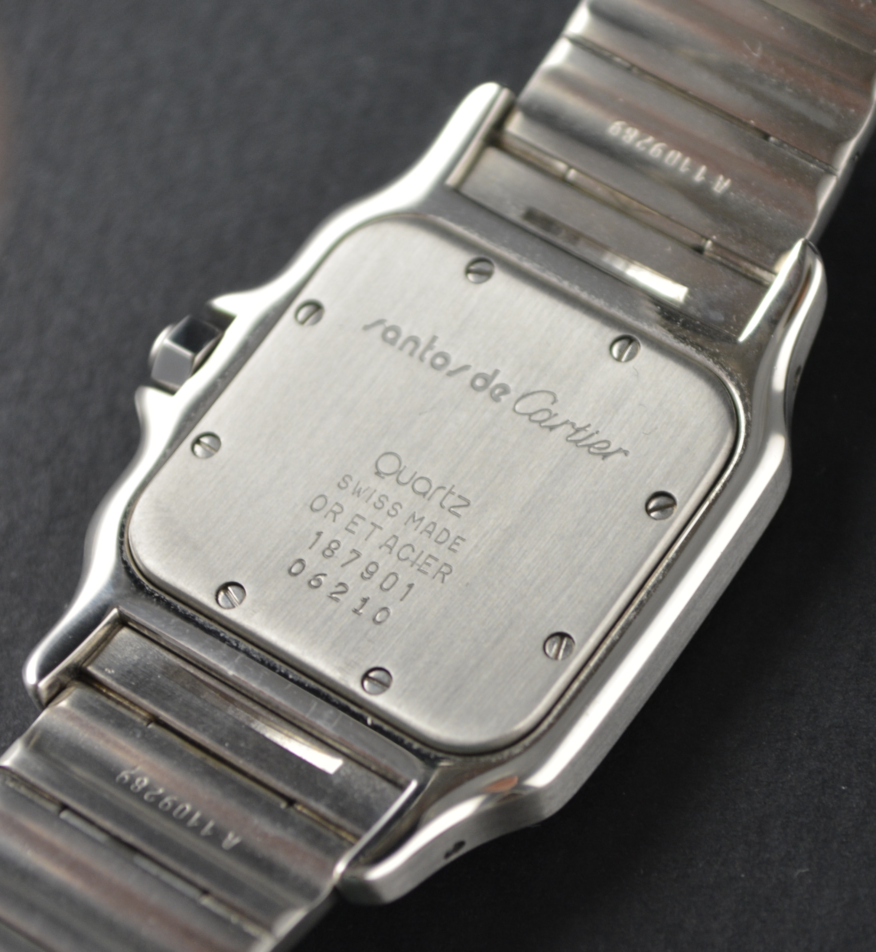 Cartier Santos Galbee Date 18K Gold and Stainless Steel Quartz Unisex Watch