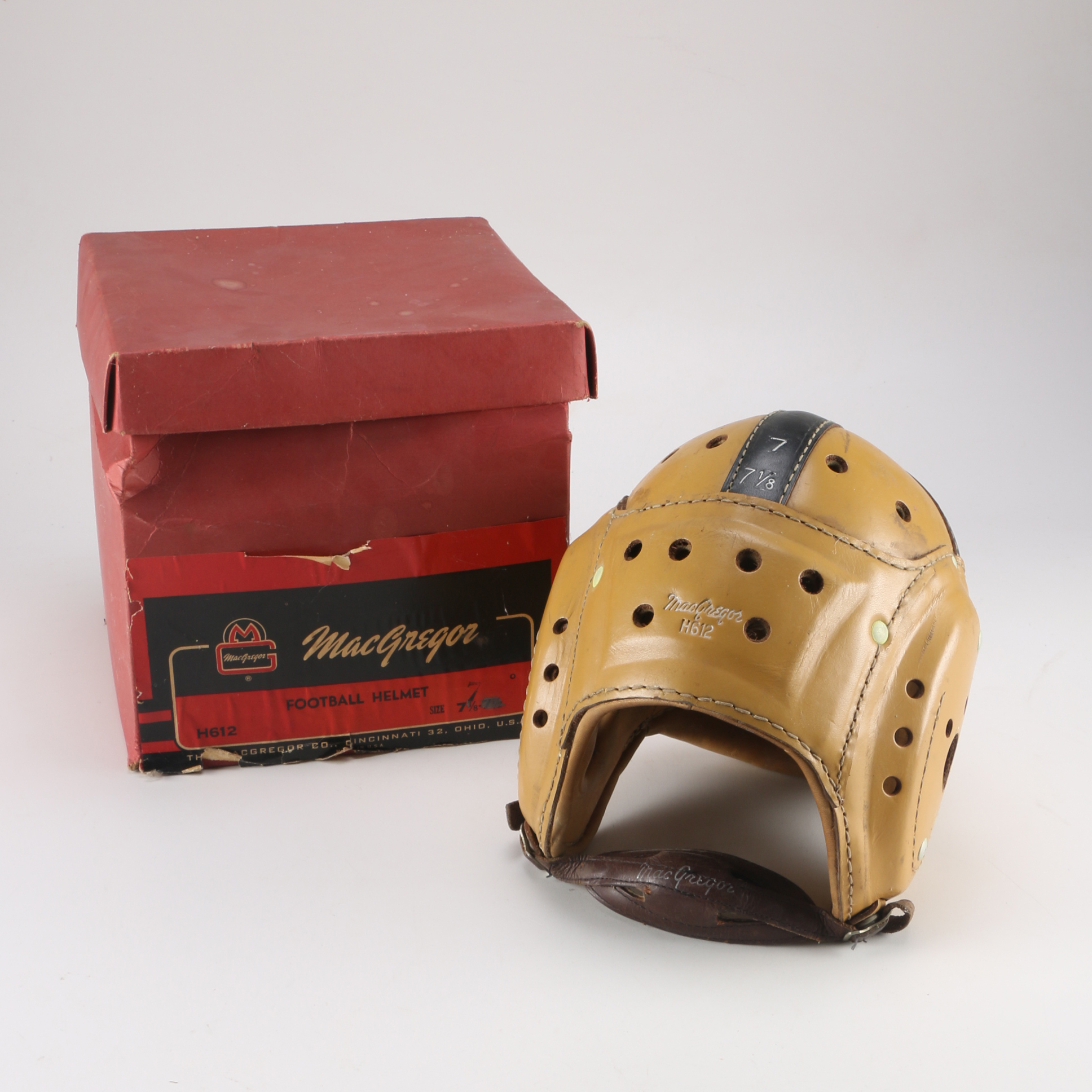 Vintage MacGregor Leather Football Helmet
