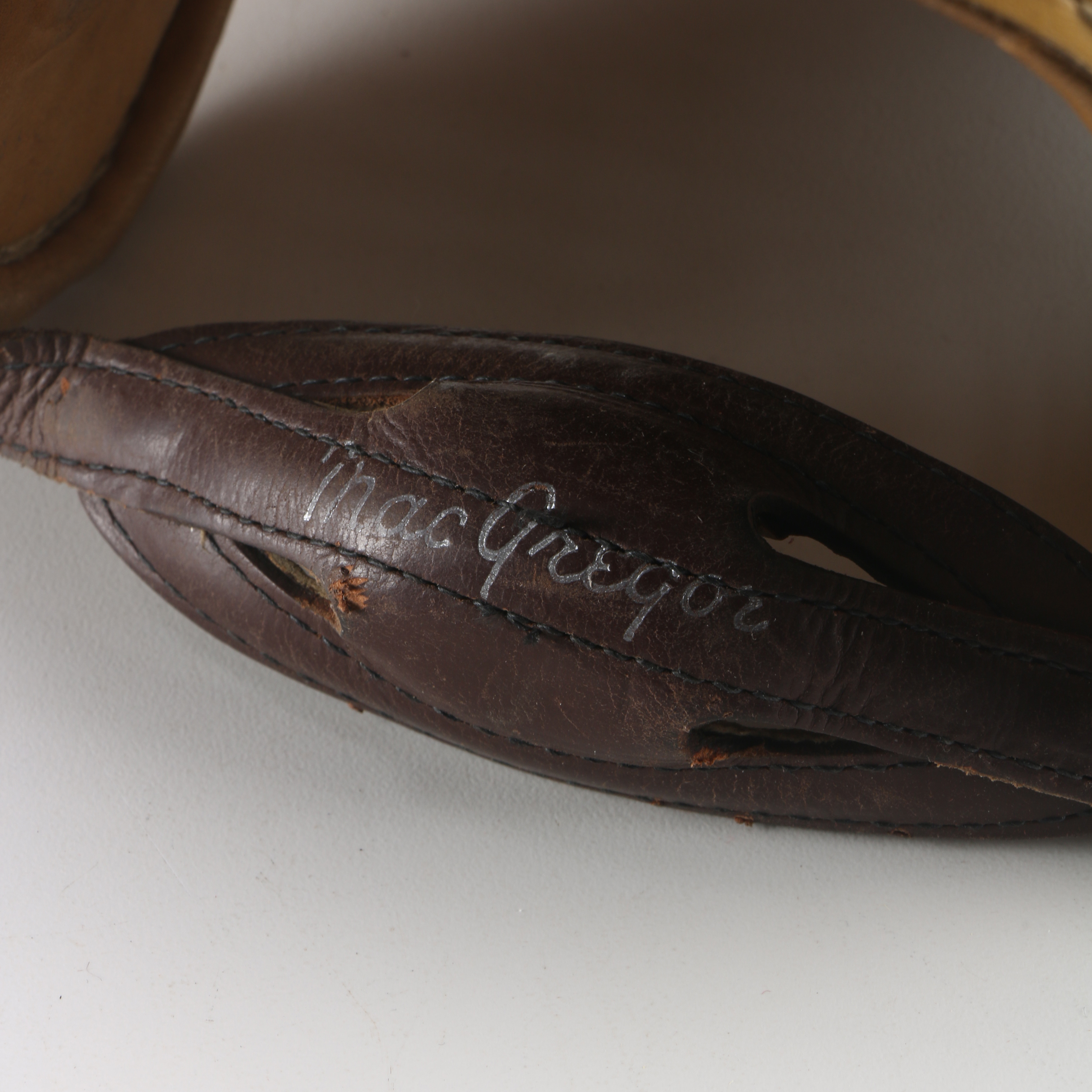 Vintage MacGregor Leather Football Helmet