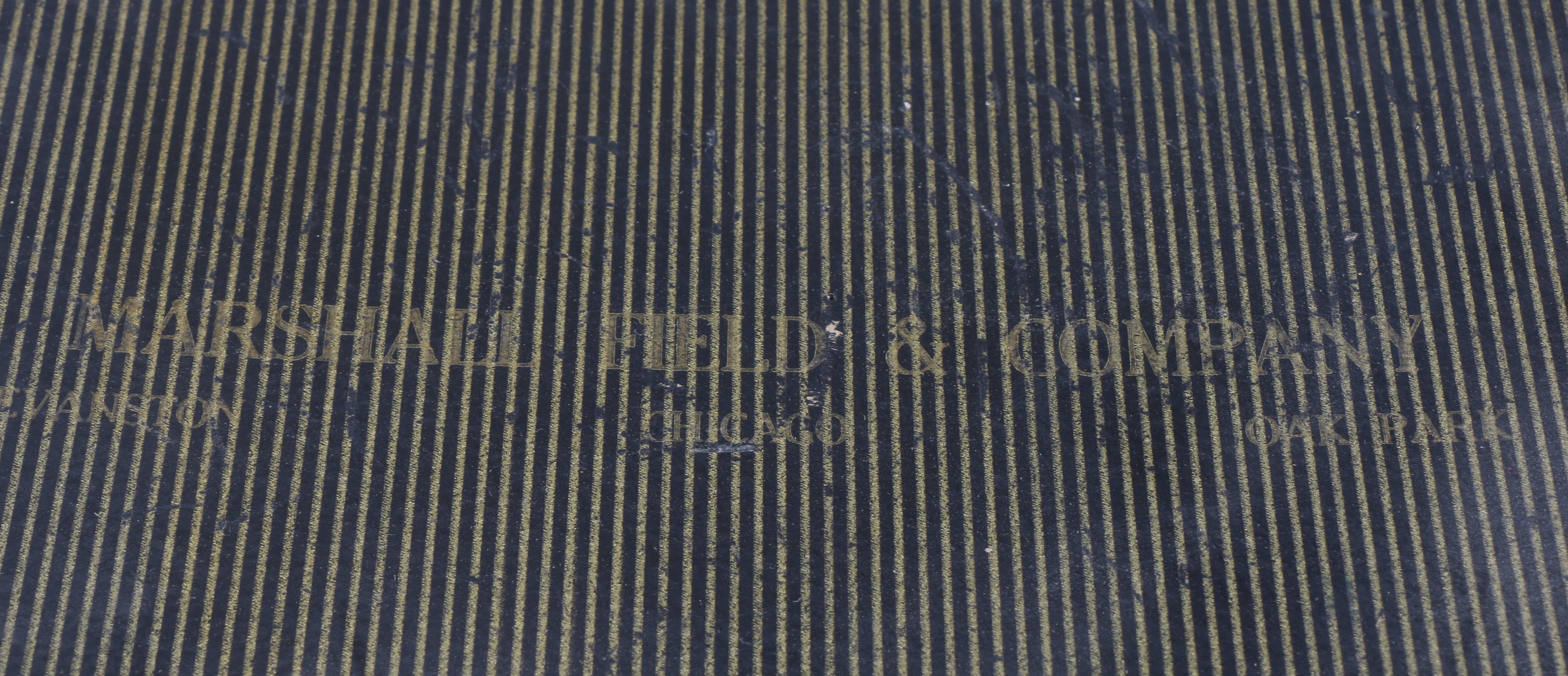 Marshall Field and Co. Black Bowler Hat