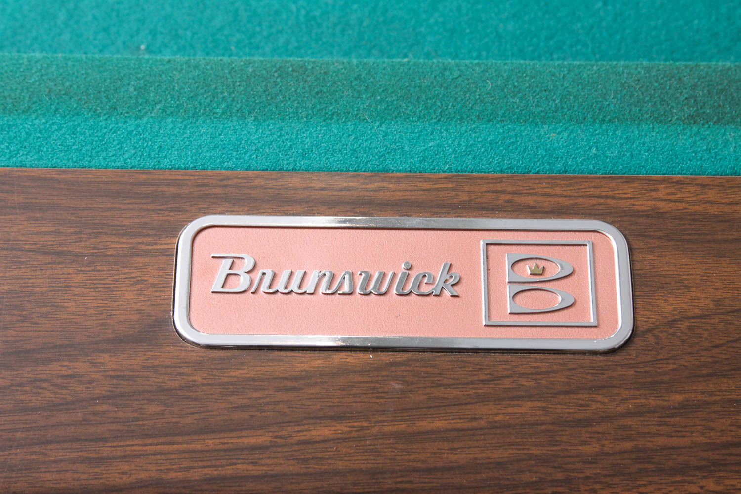 Brunswick VIP Home Billiard Table and Collection of Pool Cues