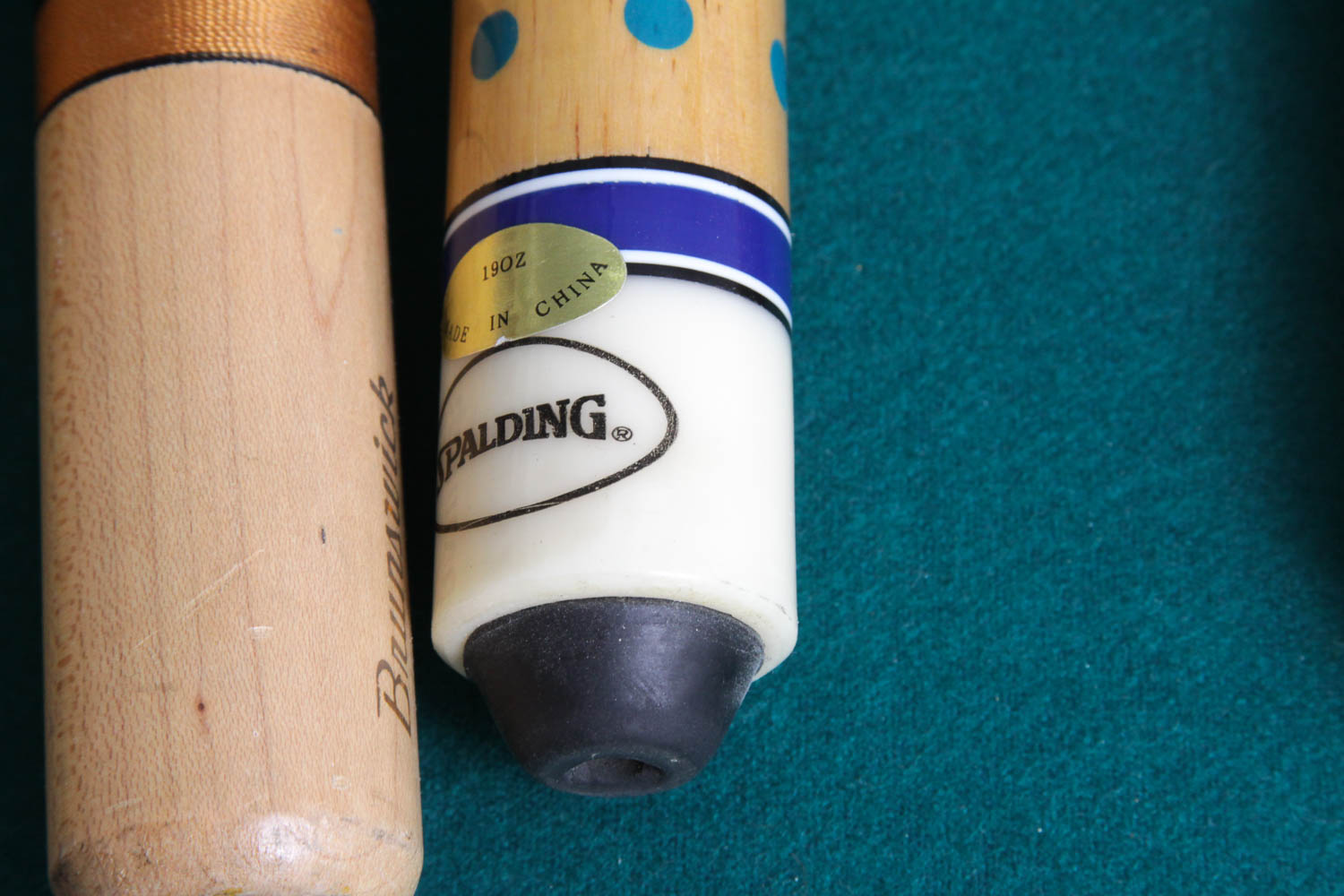 Brunswick VIP Home Billiard Table and Collection of Pool Cues