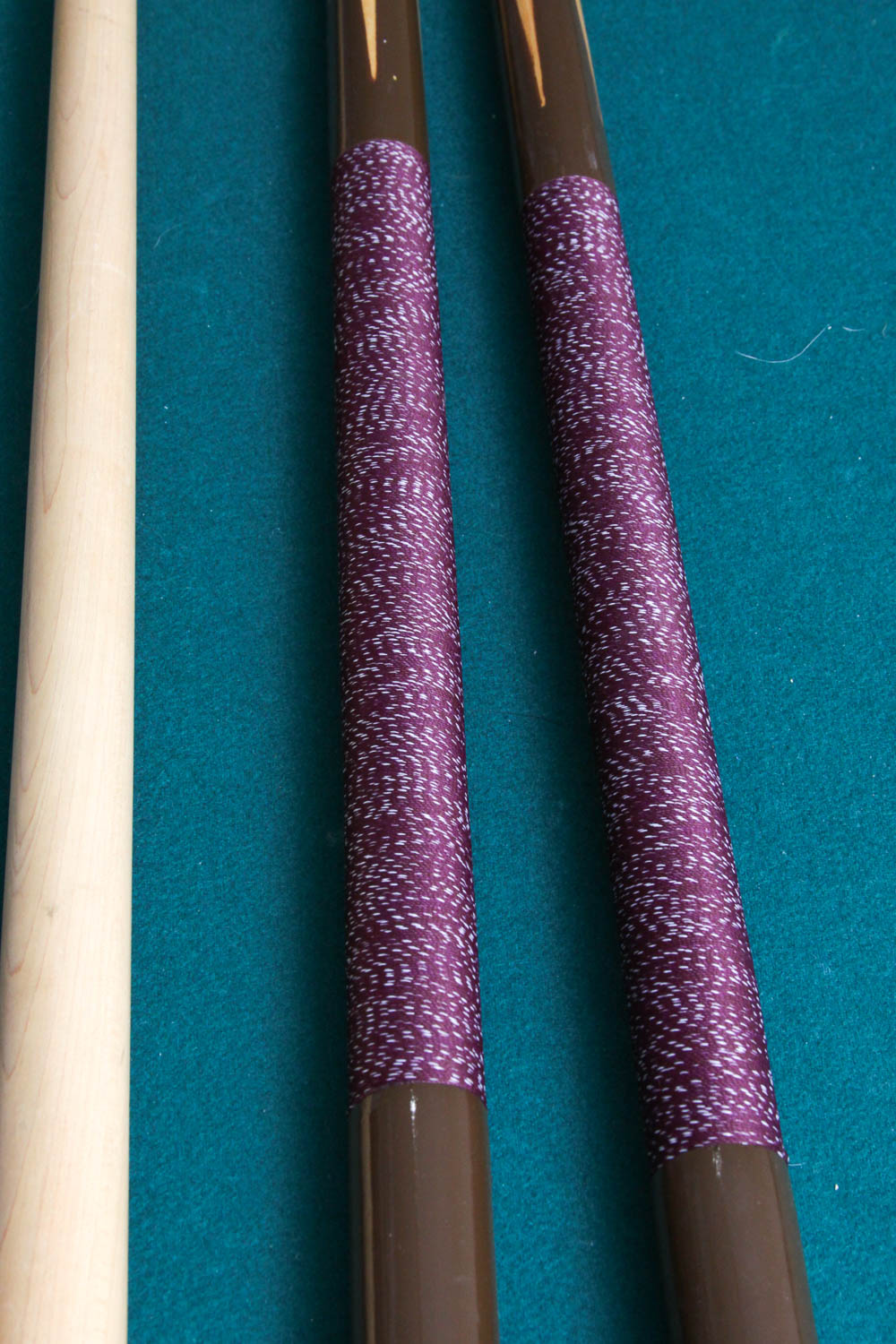 Brunswick VIP Home Billiard Table and Collection of Pool Cues