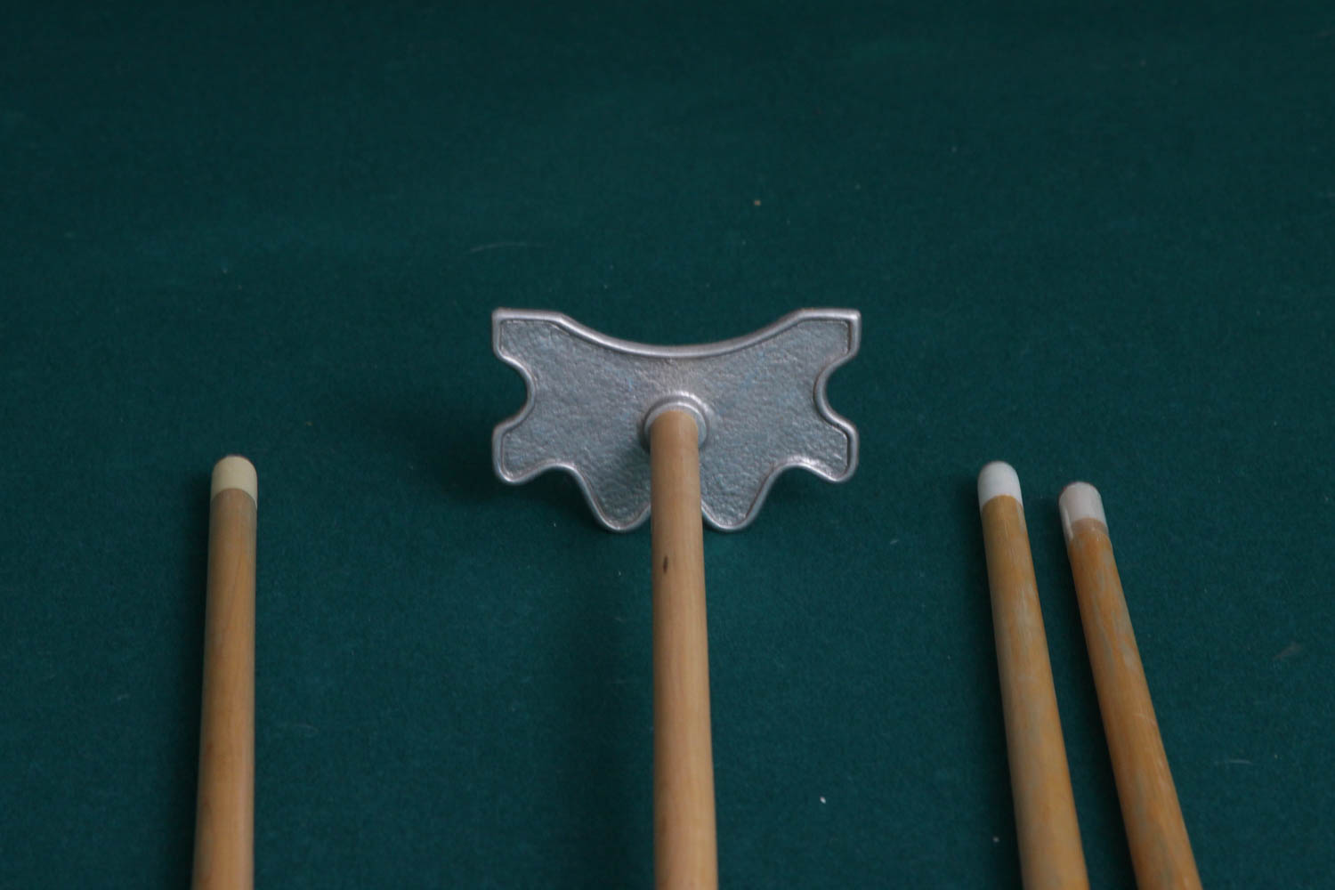 Brunswick VIP Home Billiard Table and Collection of Pool Cues