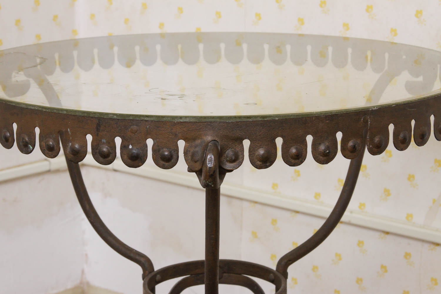 Glass Top Side Table