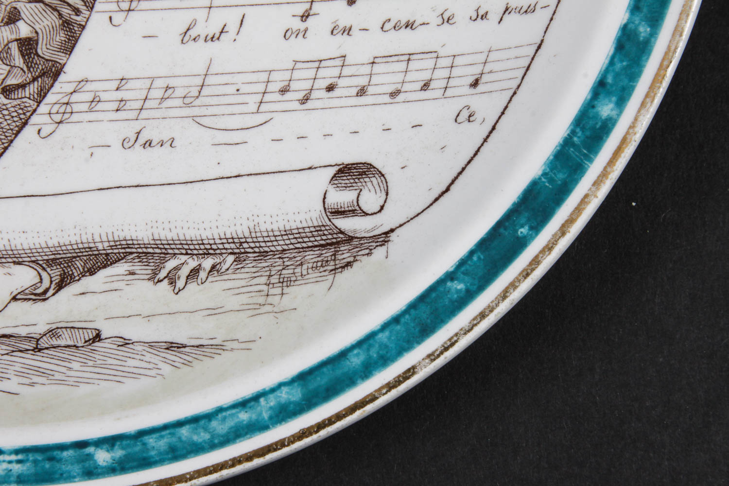 Set of Vintage French Novelty Plates