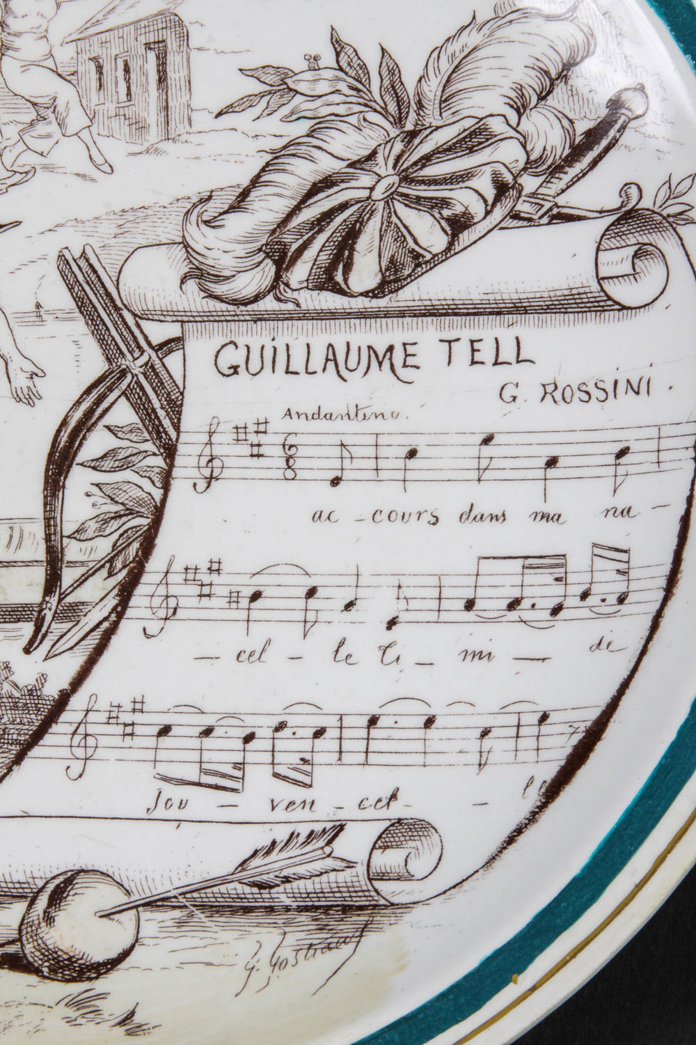 Set of Vintage French Novelty Plates