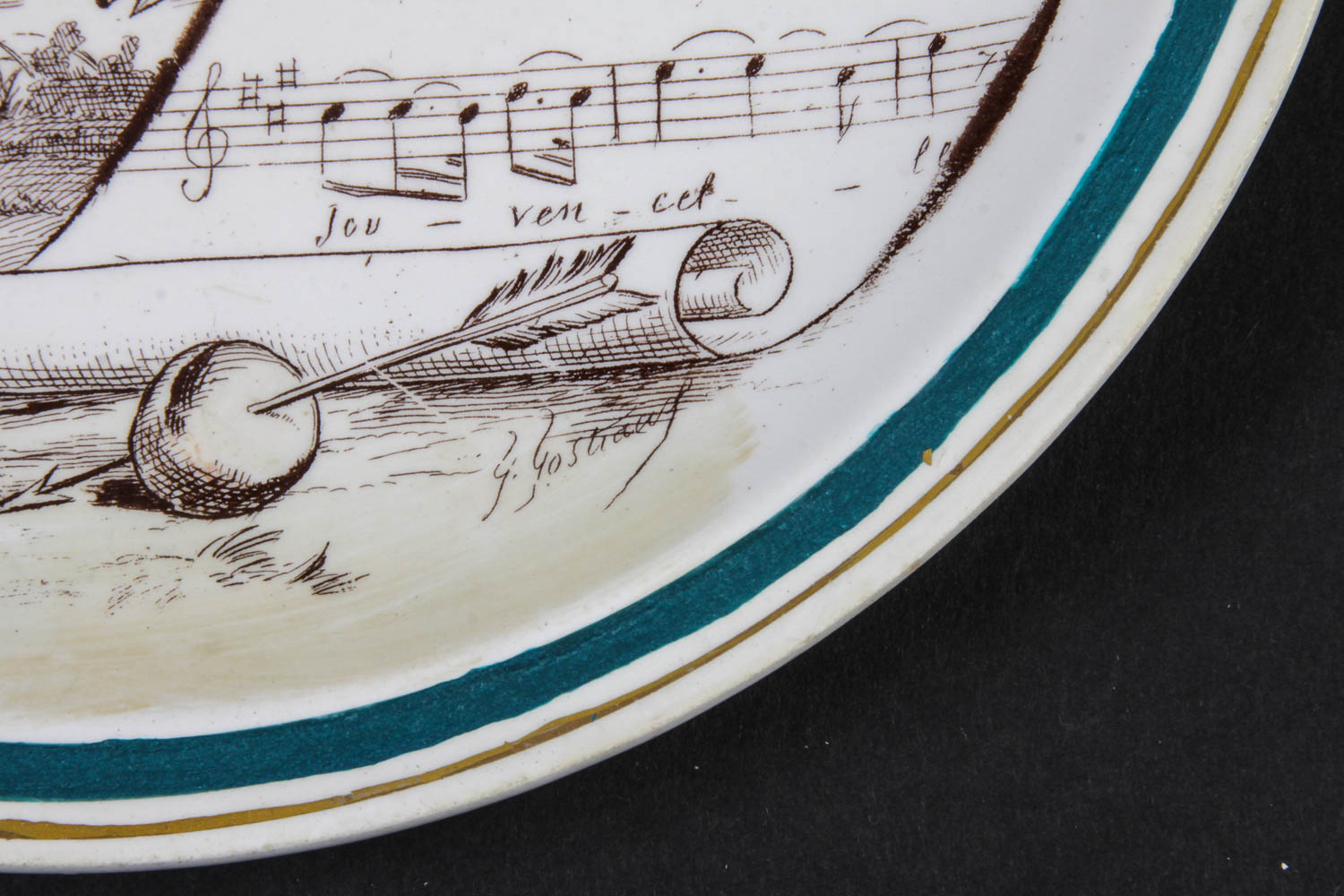 Set of Vintage French Novelty Plates