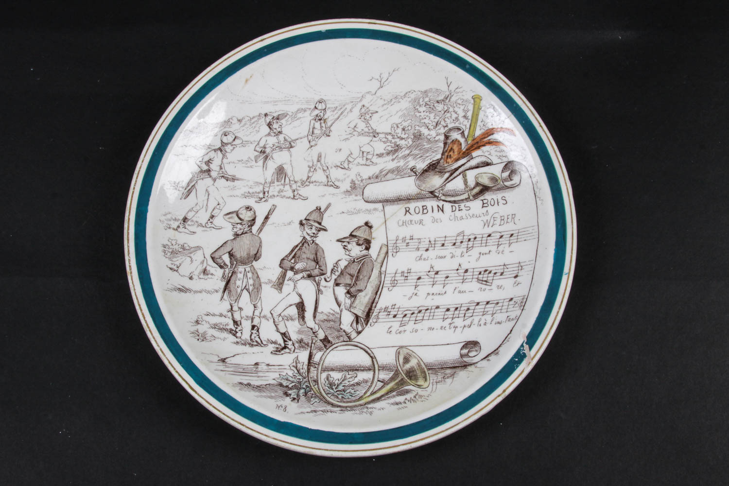 Set of Vintage French Novelty Plates