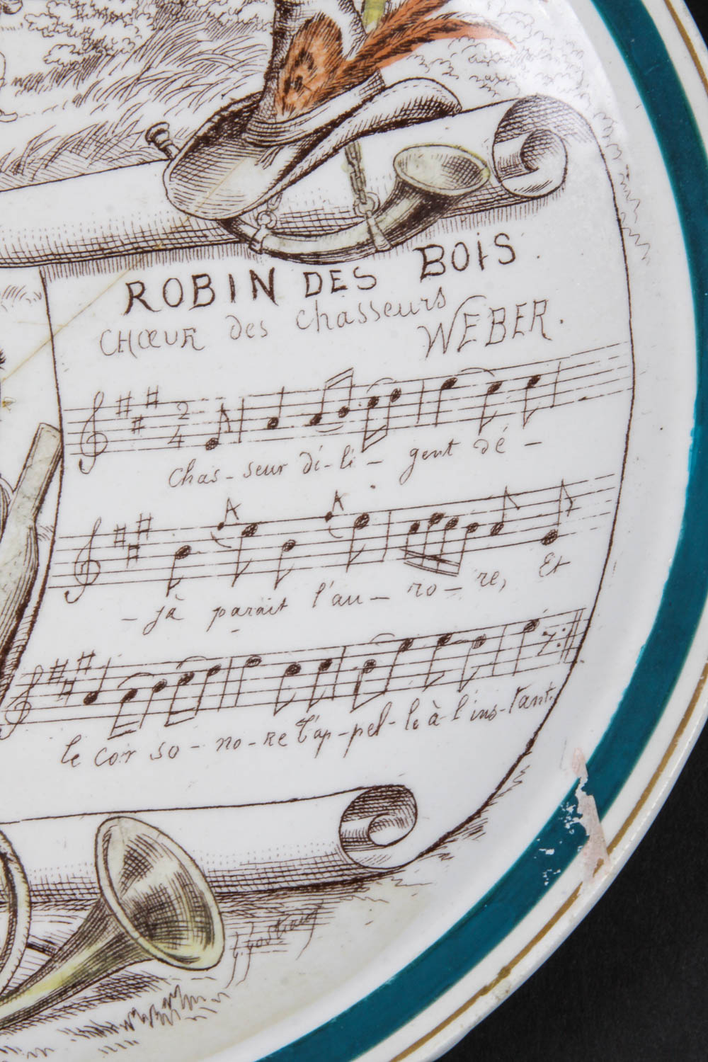 Set of Vintage French Novelty Plates