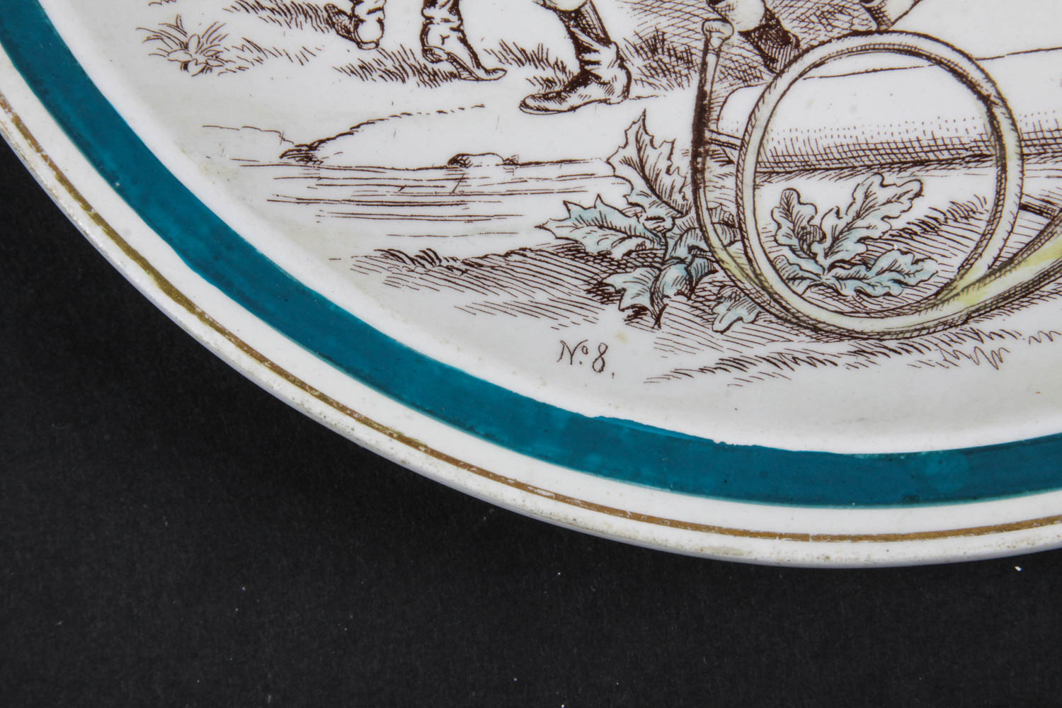 Set of Vintage French Novelty Plates