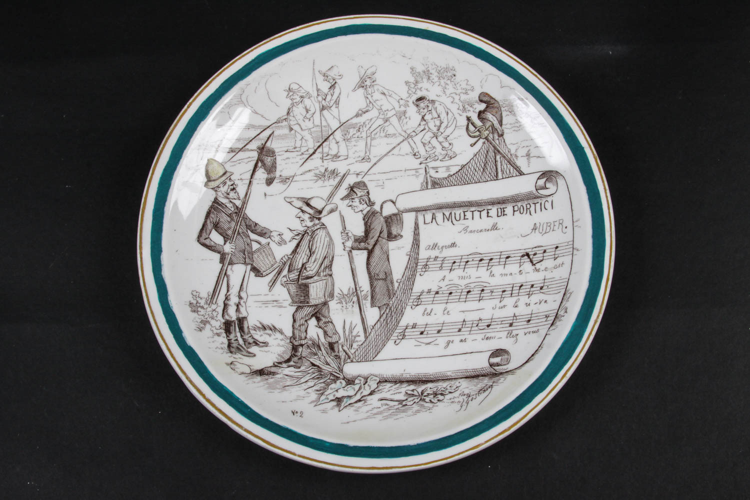 Set of Vintage French Novelty Plates